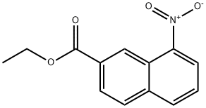 2-Naphthalenecarboxylic acid, 8-nitro-, ethyl ester Struktur