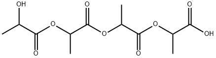 Propanoic acid, 2-hydroxy-, 2-[2-(1-carboxyethoxy)-1-methyl-2-oxoethoxy]-1-methyl-2-oxoethyl ester Struktur