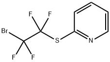 Pyridine, 2-[(2-bromo-1,1,2,2-tetrafluoroethyl)thio]- Struktur