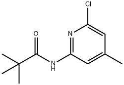 Propanamide, N-(6-chloro-4-methyl-2-pyridinyl)-2,2-dimethyl- Struktur