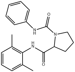 N~2~-(2,6-dimethylphenyl)-N~1~-phenylpyrrolidine-1,2-dicarboxamide Struktur