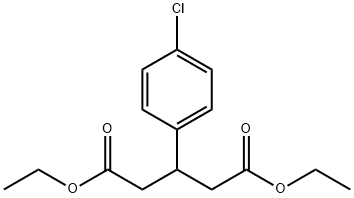 Pentanedioic acid, 3-(4-chlorophenyl)-, 1,5-diethyl ester Struktur