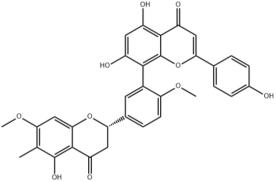 2,3-Dihydro-6-methylginkgetin Struktur