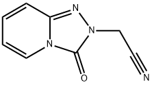 2-{3-Oxo-2H,3H-[1,2,4]triazolo[4,3-a]pyridin-2-yl}acetonitrile Struktur