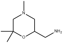 2-Morpholinemethanamine,4,6,6-trimethyl- Struktur