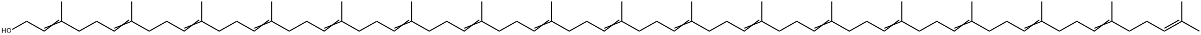 2,6,10,14,18,22,26,30,34,38,42,46,50,54,58,62,66-Octahexacontaheptadecaen-1-ol, 3,7,11,15,19,23,27,31,35,39,43,47,51,55,59,63,67-heptadecamethyl- Struktur
