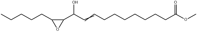 9-Undecenoic acid, 11-hydroxy-11-(3-pentyl-2-oxiranyl)-, methyl ester Struktur