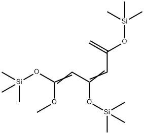 3,9-Dioxa-2,10-disilaundeca-4,6-diene, 4-methoxy-2,2,10,10-tetramethyl-8-methylene-6-[(trimethylsilyl)oxy]- Struktur