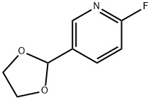 Pyridine, 5-(1,3-dioxolan-2-yl)-2-fluoro- Struktur