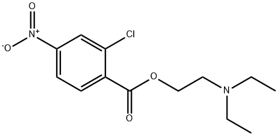 Benzoic acid, 2-chloro-4-nitro-, 2-(diethylamino)ethyl ester Struktur