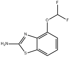 2-Benzothiazolamine, 4-(difluoromethoxy)- Struktur