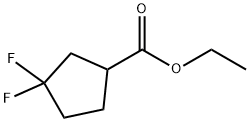 Cyclopentanecarboxylic acid, 3,3-difluoro-, ethyl ester Struktur