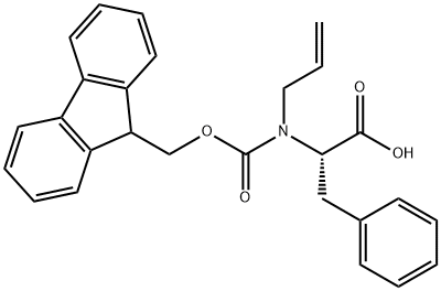 L-Phenylalanine, N-[(9H-fluoren-9-ylmethoxy)carbonyl]-N-2-propen-1-yl Struktur