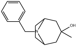 8-benzyl-3-methyl-8-azabicyclo[3.2.1]octan-3-ol Struktur