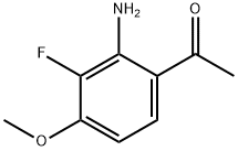 1-(2-Amino-3-fluoro-4-methoxyphenyl)ethanone Struktur