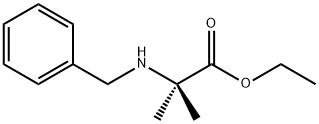 Alanine, 2-methyl-N-(phenylmethyl)-, ethyl ester Struktur