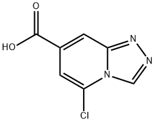 5-chloro-[1,2,4]triazolo[4,3-a]pyridine-7-carboxylic acid Struktur