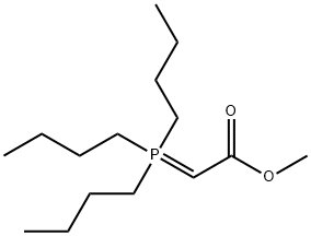 Acetic acid, 2-(tributylphosphoranylidene)-, methyl ester Struktur