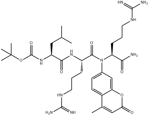 Boc-Leu-Arg-Arg-AMC . 2 HCl Struktur