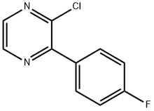 Pyrazine, 2-chloro-3-(4-fluorophenyl)- Struktur