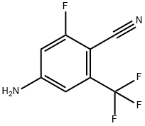 4-Amino-2-fluoro-6-trifluoromethyl-benzonitrile Struktur