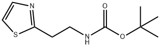 Carbamic acid, N-[2-(2-thiazolyl)ethyl]-, 1,1-dimethylethyl ester Struktur