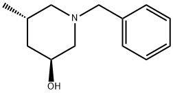 3-Piperidinol, 5-methyl-1-(phenylmethyl)-, (3S,5S)- Struktur