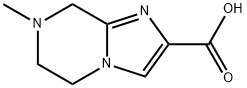 7-Methyl-5,6,7,8-tetrahydroimidazo[1,2-a]pyrazine-2-carboxylic acid Struktur