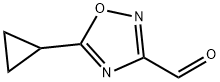 1,2,4-Oxadiazole-3-carboxaldehyde, 5-cyclopropyl- Struktur