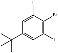 2-bromo-5-(tert-butyl)-1,3-diiodobenzene Struktur