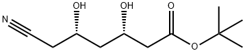 (3S,5S)-6-Cyano-3,5-dihydroxyhexanoic Acid 1,1-Dimethylethyl Ester Struktur