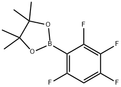 2,3,4,6-Tetrafluorophenylboronic acid pinacol ester Struktur