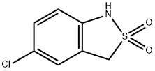 2,1-Benzisothiazole, 5-chloro-1,3-dihydro-, 2,2-dioxide Struktur