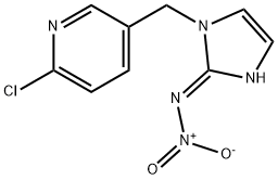 2H-Imidazol-2-imine, 1-[(6-chloro-3-pyridinyl)methyl]-1,3-dihydro-N-nitro-, (2E)- Struktur