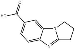 1H-Pyrrolo[1,2-a]benzimidazole-7-carboxylic acid, 2,3-dihydro- Struktur