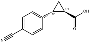 2-(4-cyanophenyl)cyclopropane-1-carboxylic acid Structure