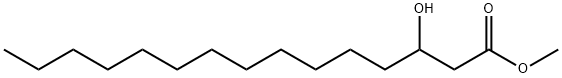 Pentadecanoic acid, 3-hydroxy-, methyl ester Struktur