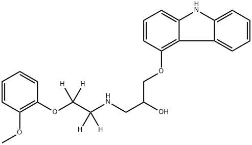 (±)-Carvedilol-d4 Struktur