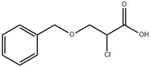 Propanoic acid, 2-chloro-3-(phenylmethoxy)- Struktur