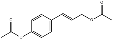 (E)-3-(4-Acetoxyphenyl)allyl Acetate Struktur