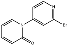 2-Bromo-4-(1H-pyridin-2-one)pyridine Struktur