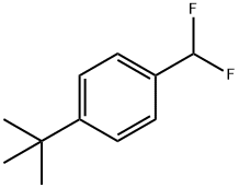 Benzene, 1-(difluoromethyl)-4-(1,1-dimethylethyl)- Struktur