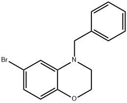 2H-1,4-Benzoxazine, 6-bromo-3,4-dihydro-4-(phenylmethyl)- Struktur