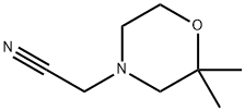 4-Morpholineacetonitrile,2,2-dimethyl Struktur