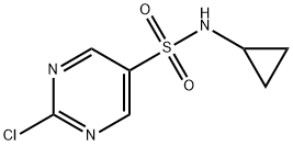 5-Pyrimidinesulfonamide, 2-chloro-N-cyclopropyl- Struktur