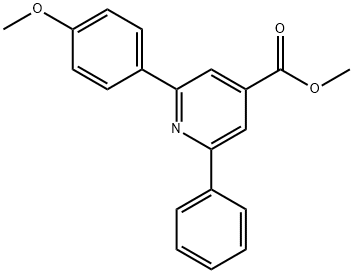 JR-9116, Methyl 2-(4-methoxyphenyl)-6-phenylpyridine-4-carboxylate, 97% Struktur