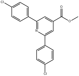 JR-9122, Methyl 2,6-bis(4-chlorophenyl)pyridine-4-carboxylate, 97% Struktur