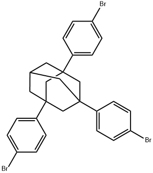 (1s,3s,5s)-1,3,5-tris(4-bromophenyl)adamantane Struktur