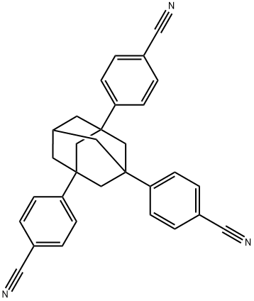 4,4',4''-((1s,3s,5s)-adamantane-1,3,5-triyl)tribenzonitrile Struktur