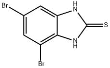 2H-Benzimidazole-2-thione, 4,6-dibromo-1,3-dihydro- Struktur